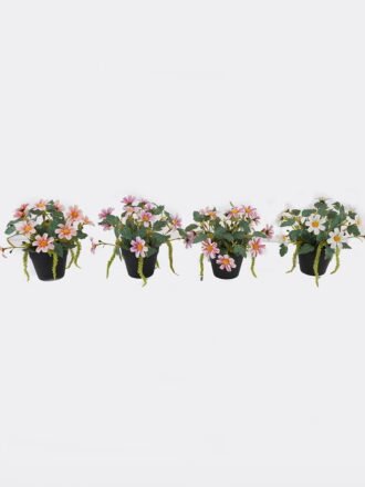 Artificial Flower 20*20*18cm Daisy in PP pot GS-03325013-P1 2025JUL 3,000+ sqm showroom with thousands of artificial flowers, plants & trees ready for global sourcing.