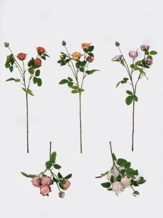 Artificial Flower 18*18*54cm Flower *5 single stem GS-25825002-W1 2025JUL 3,000+ sqm showroom with thousands of artificial flowers, plants & trees ready for global sourcing.