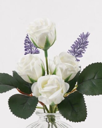 Artificial Flower 15*15*21cm Flower bud in Glass ware GS-06925017-W1 2025JUL YeahFlower is one of Chinese leading OEM manufacturers and exporters , supplying the silk flowers, wholesale artificial trees