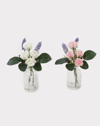 Artificial Flower 15*15*21cm Flower bud in Glass ware GS-06925017 2025JUL YeahFlower is one of Chinese leading OEM manufacturers and exporters , supplying the silk flowers, wholesale artificial trees