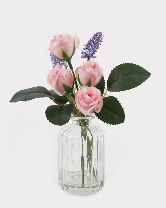 Artificial Flower 15*15*21cm Flower bud in Glass ware GS-06925017 2025JUL YeahFlower is one of Chinese leading OEM manufacturers and exporters , supplying the silk flowers, wholesale artificial trees