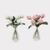 Artificial Flower 13*13*23cm Flower bud in Glass ware GS-06925018 2025JUL YeahFlower is one of Chinese leading OEM manufacturers and exporters , supplying the silk flowers, wholesale artificial trees