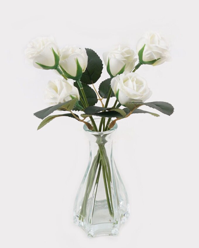 Artificial Flower 13*13*23cm Flower bud in Glass ware GS-06925018 2025JUL YeahFlower is one of Chinese leading OEM manufacturers and exporters , supplying the silk flowers, wholesale artificial trees