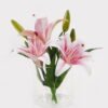 Artificial Flower 18*18*24cm Greenish lily flower in Glass ware GS-06925022 2025JUL YeahFlower is one of Chinese leading OEM manufacturers and exporters , supplying the silk flowers, wholesale artificial trees