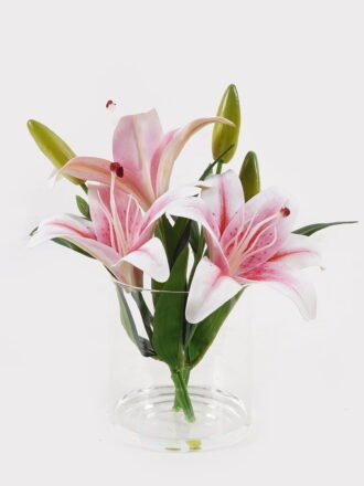 Artificial Flower 10*10*35cm Orchid in Glass ware GS-06925023 2025JUL 3,000+ sqm showroom with thousands of artificial flowers, plants & trees ready for global sourcing.