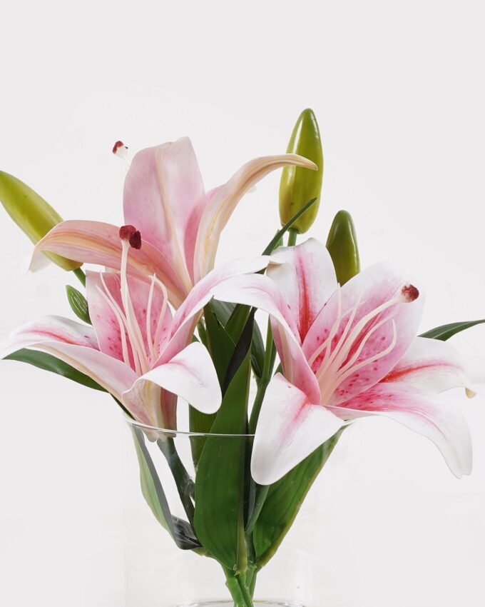 Artificial Flower 18*18*24cm Greenish lily flower in Glass ware GS-06925022 2025JUL YeahFlower is one of Chinese leading OEM manufacturers and exporters , supplying the silk flowers, wholesale artificial trees
