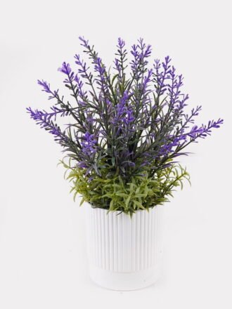 Artificial Flower 24*24*35cm  Lavender in  PP pot GS-79925007 2025SEP 3,000+ sqm showroom with thousands of artificial flowers, plants & trees ready for global sourcing.