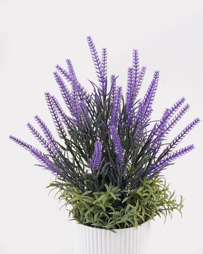 Artificial Flower 18*18*31cm Lavender in  PP pot GS-79925009 2025SEP YeahFlower is one of Chinese leading OEM manufacturers and exporters , supplying the silk flowers, wholesale artificial trees