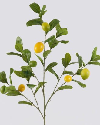 Artificial Flower 38*38*116cm Lemon branch single stem GS-14525008 2025JUL YeahFlower is one of Chinese leading OEM manufacturers and exporters , supplying the silk flowers, wholesale artificial trees