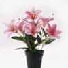 Artificial Flower 25*25*32cm Lily in PP pot GS-03325003 2025JUL YeahFlower is one of Chinese leading OEM manufacturers and exporters , supplying the silk flowers, wholesale artificial trees
