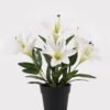 Artificial Flower 25*25*32cm Lily in PP pot GS-03325003 2025JUL YeahFlower is one of Chinese leading OEM manufacturers and exporters , supplying the silk flowers, wholesale artificial trees