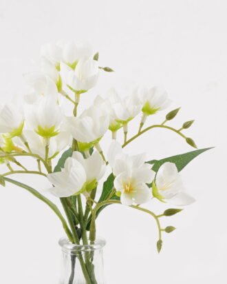 Artificial Flower 13*13*24cm Lily of the valley in Glass ware GS-06925021-W1 2025JUL YeahFlower is one of Chinese leading OEM manufacturers and exporters , supplying the silk flowers, wholesale artificial trees