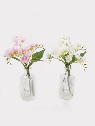 Artificial Flower 13*13*24cm Lily of the valley in Glass ware GS-06925021-W1 2025JUL 3,000+ sqm showroom with thousands of artificial flowers, plants & trees ready for global sourcing.