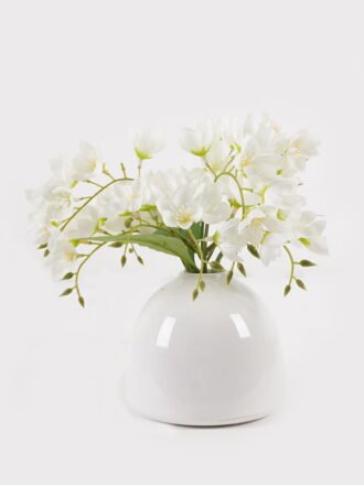 Artificial Flower 15*15*26cm Chrysanthemum in Glass ware GS-06925002 2025JUL 3,000+ sqm showroom with thousands of artificial flowers, plants & trees ready for global sourcing.