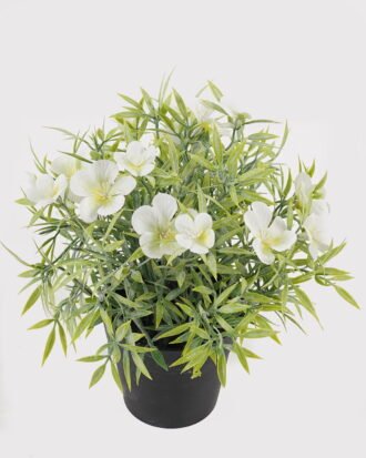 Artificial Flower 22*22*25cm Lobelia in PP pot GS-03325007-W1 2025JUL YeahFlower is one of Chinese leading OEM manufacturers and exporters , supplying the silk flowers, wholesale artificial trees