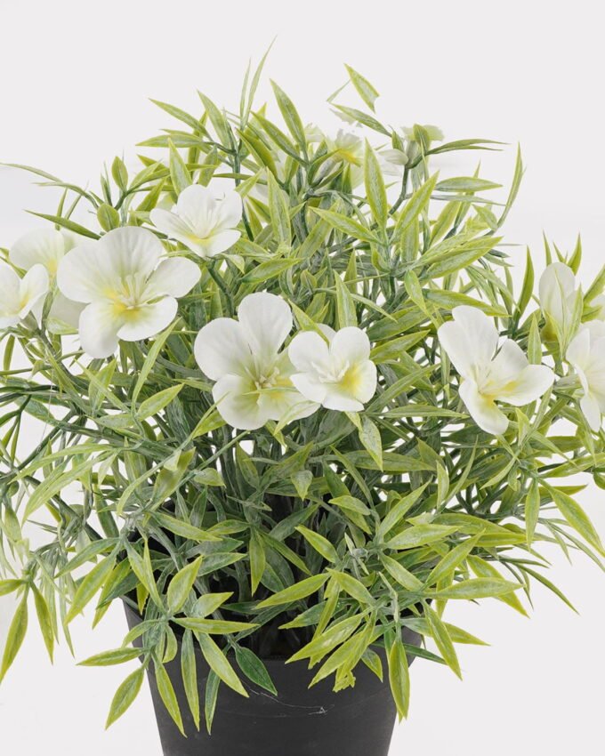 Artificial Flower 22*22*25cm Lobelia in PP pot GS-03325007-W1 2025JUL YeahFlower is one of Chinese leading OEM manufacturers and exporters , supplying the silk flowers, wholesale artificial trees