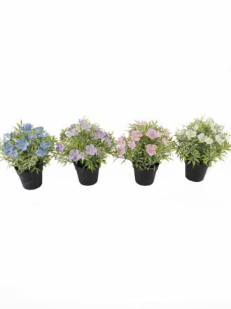 Artificial Flower 22*22*25cm Lobelia in PP pot GS-03325007-W1 2025JUL 3,000+ sqm showroom with thousands of artificial flowers, plants & trees ready for global sourcing.