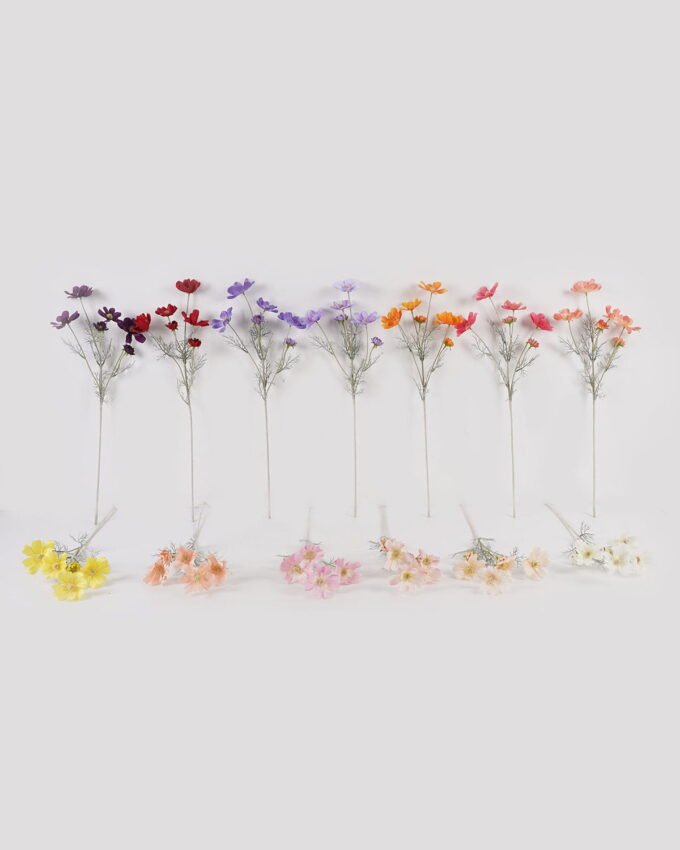 Artificial Flower 21*21*60cm Mexican aster *6 single stem GS-17725030 2025JUL YeahFlower is one of Chinese leading OEM manufacturers and exporters , supplying the silk flowers, wholesale artificial trees