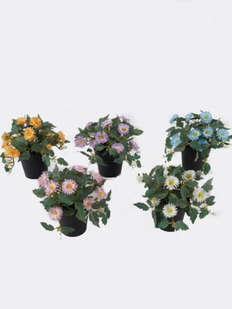Artificial Flower 20*20*21cm Wild flower in PP pot GS-03325017 2025JUL 3,000+ sqm showroom with thousands of artificial flowers, plants & trees ready for global sourcing.