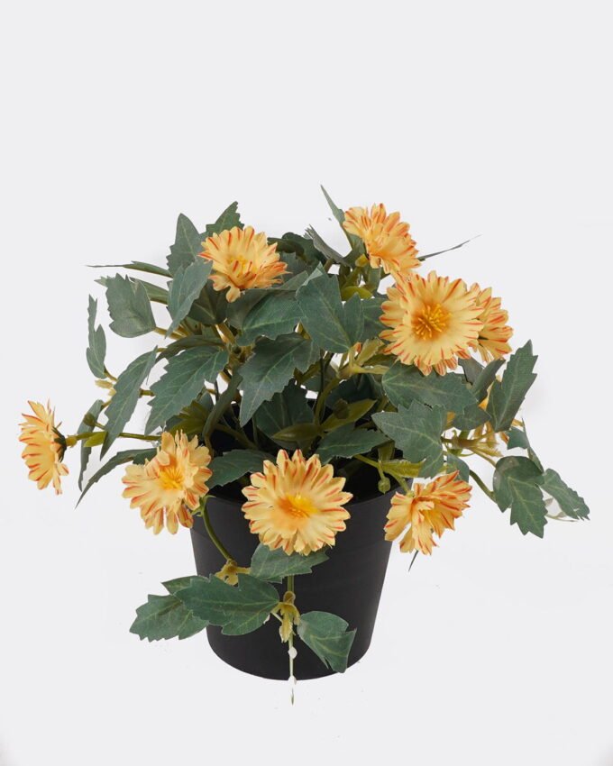 Artificial Flower 20*20*19cm Mum in PP pot GS-03325016 2025JUL YeahFlower is one of Chinese leading OEM manufacturers and exporters , supplying the silk flowers, wholesale artificial trees