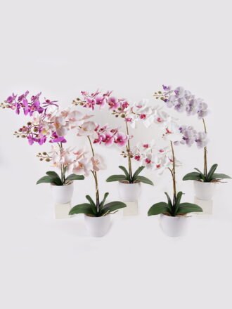 Artificial Flower 30*11*40cm Orchid in PP pot GS-03325040-P3 2025JUL 3,000+ sqm showroom with thousands of artificial flowers, plants & trees ready for global sourcing.