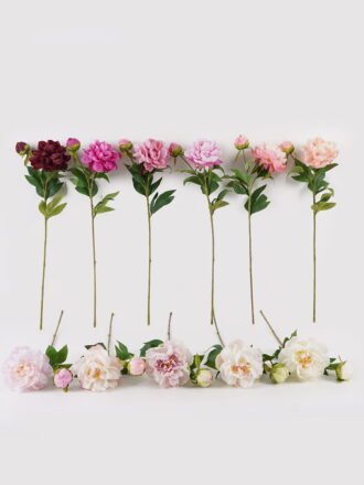 Artificial Flower 20*20*67cm Peony *2 single stem GS-17725032-W1 2025JUL 3,000+ sqm showroom with thousands of artificial flowers, plants & trees ready for global sourcing.