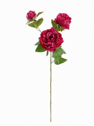 Artificial Flower 20*20*75cm Peony *3 single stem GS-53925001 2025JUL 3,000+ sqm showroom with thousands of artificial flowers, plants & trees ready for global sourcing.