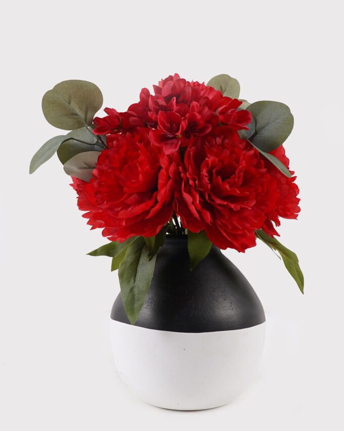 Artificial Flower 23*23*31cm Peony in ceramic pot GS-06925010 2025JUL YeahFlower is one of Chinese leading OEM manufacturers and exporters , supplying the silk flowers, wholesale artificial trees