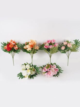 Artificial Flower 30*30*50cm Rose* 14 bush GS-47925004-P3 2025JUL 3,000+ sqm showroom with thousands of artificial flowers, plants & trees ready for global sourcing.