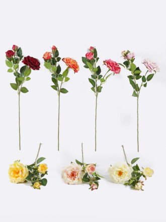 Artificial Flower 21*21*67cm Rose *3 single stem GS-53925003-O1 2025JUL 3,000+ sqm showroom with thousands of artificial flowers, plants & trees ready for global sourcing.