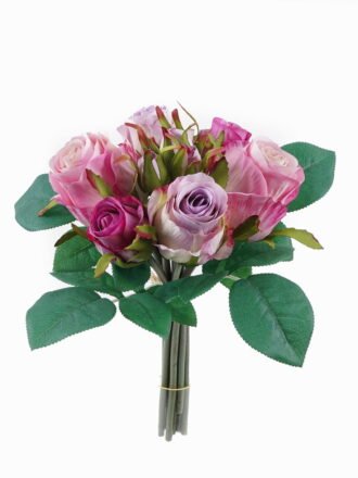 Artificial Flower 16*16*28cm Rose *9 bundle GS-53925005-P1 2025JUL 3,000+ sqm showroom with thousands of artificial flowers, plants & trees ready for global sourcing.