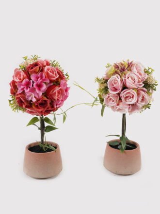 Artificial Flower 20*20*27cm Peony in  Glass ware GS-06925012 2025JUL 3,000+ sqm showroom with thousands of artificial flowers, plants & trees ready for global sourcing.