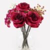 Artificial Flower 20*20*25cm Rose in Glass ware GS-06925006 2025JUL YeahFlower is one of Chinese leading OEM manufacturers and exporters , supplying the silk flowers, wholesale artificial trees
