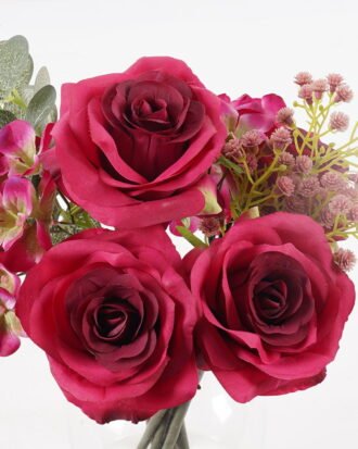 Artificial Flower 20*20*25cm Rose in Glass ware GS-06925006 2025JUL YeahFlower is one of Chinese leading OEM manufacturers and exporters , supplying the silk flowers, wholesale artificial trees