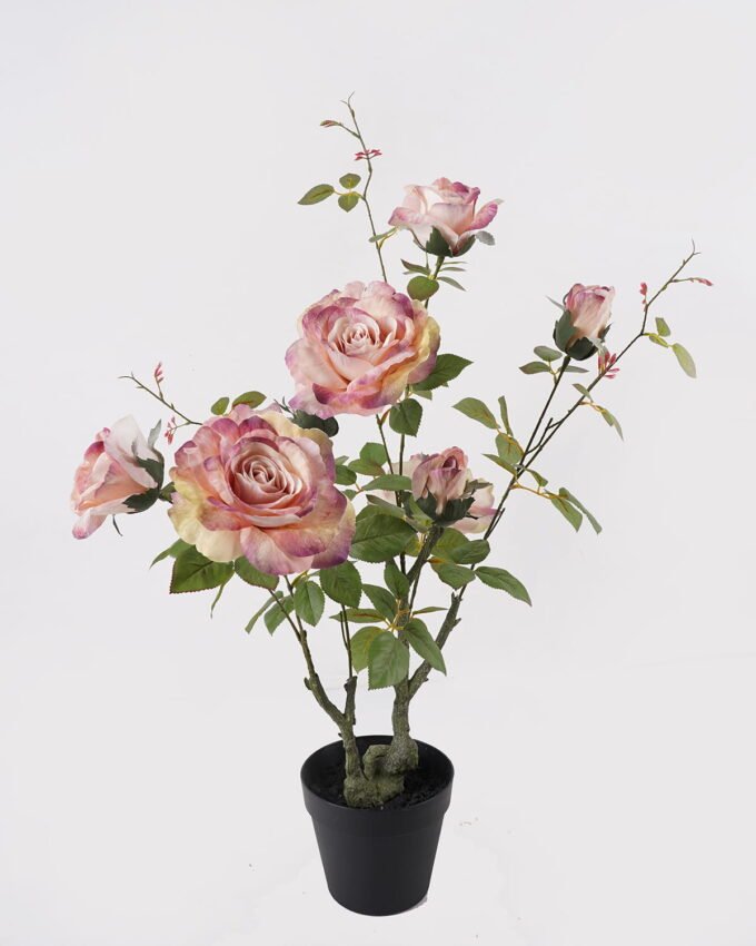 Artificial Flower 54*54*74cm Rose in PP pot GS-15425002 2025JUL YeahFlower is one of Chinese leading OEM manufacturers and exporters , supplying the silk flowers, wholesale artificial trees