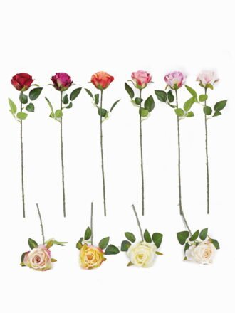 Artificial Flower 20*20*65cm Rose *4 single stem GS-53925004-R3 2025JUL 3,000+ sqm showroom with thousands of artificial flowers, plants & trees ready for global sourcing.