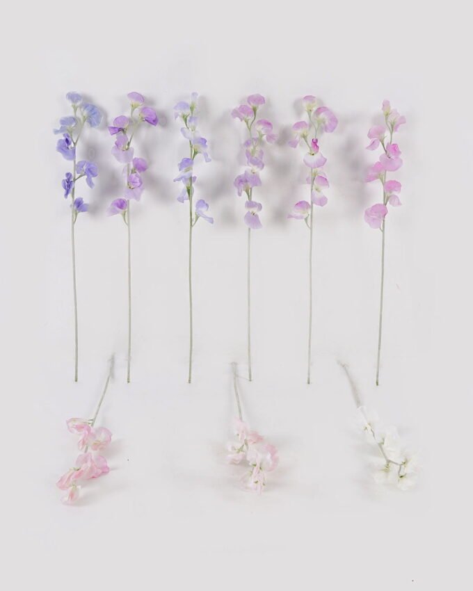 Artificial Flower 6*6*64 Sweet Pea Flowers single stem GS-17725029 2025JUL YeahFlower is one of Chinese leading OEM manufacturers and exporters , supplying the silk flowers, wholesale artificial trees