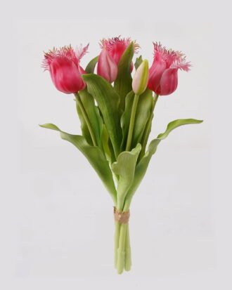 Artificial Flower 21*21*30cm Tulip *5 bundle GS-31325002-R1 2025AUG YeahFlower is one of Chinese leading OEM manufacturers and exporters , supplying the silk flowers, wholesale artificial trees