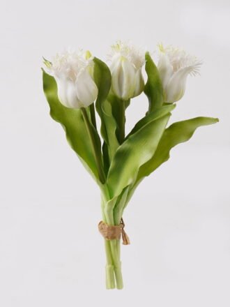 Artificial Flower 21*21*30cm Tulip *5 bundle GS-31325002-Y1 2025AUG 3,000+ sqm showroom with thousands of artificial flowers, plants & trees ready for global sourcing.