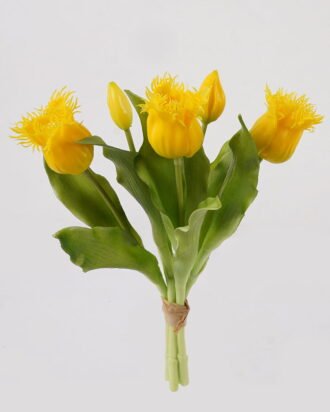 Artificial Flower 21*21*30cm Tulip *5 bundle GS-31325002-Y1 2025AUG YeahFlower is one of Chinese leading OEM manufacturers and exporters , supplying the silk flowers, wholesale artificial trees