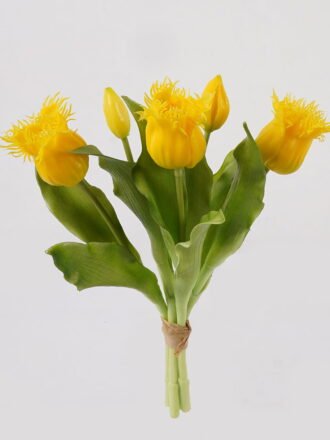 Artificial Flower 21*21*45cm Tulip *5 bundle GS-31325001-P1 2025AUG YeahFlower is one of Chinese leading OEM manufacturers and exporters , supplying the silk flowers, wholesale artificial trees