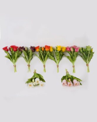 Artificial Flower 21*21*30cm Tulip *5 bundle GS-31325002 2025AUG YeahFlower is one of Chinese leading OEM manufacturers and exporters , supplying the silk flowers, wholesale artificial trees