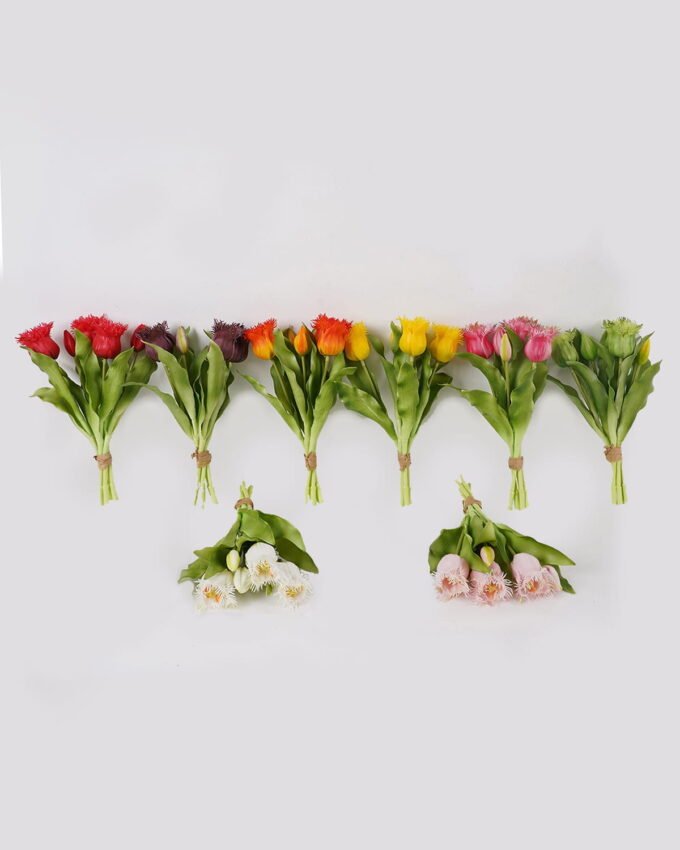 Artificial Flower 21*21*30cm Tulip *5 bundle GS-31325002 2025AUG 3,000+ sqm showroom with thousands of artificial flowers, plants & trees ready for global sourcing.