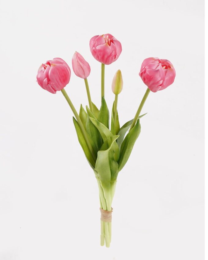 Artificial Flower 21*21*43cm Tulip *5 bundle GS-31325003-R1 2025AUG YeahFlower is one of Chinese leading OEM manufacturers and exporters , supplying the silk flowers, wholesale artificial trees