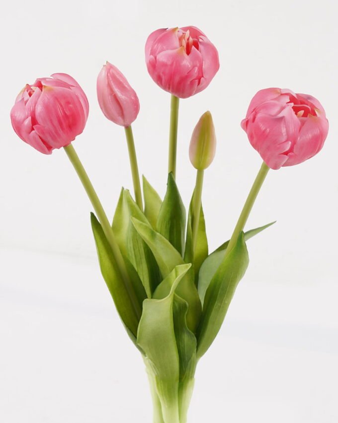 Artificial Flower 21*21*43cm Tulip *5 bundle GS-31325003-R1 2025AUG YeahFlower is one of Chinese leading OEM manufacturers and exporters , supplying the silk flowers, wholesale artificial trees