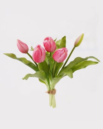 Artificial Flower 21*21*30cm Tulip *5 bundle GS-31325006-R1 2025AUG YeahFlower is one of Chinese leading OEM manufacturers and exporters , supplying the silk flowers, wholesale artificial trees