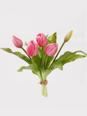 Artificial Flower 21*21*30cm Tulip *5 bundle GS-31325006-Z1 2025AUG 3,000+ sqm showroom with thousands of artificial flowers, plants & trees ready for global sourcing.
