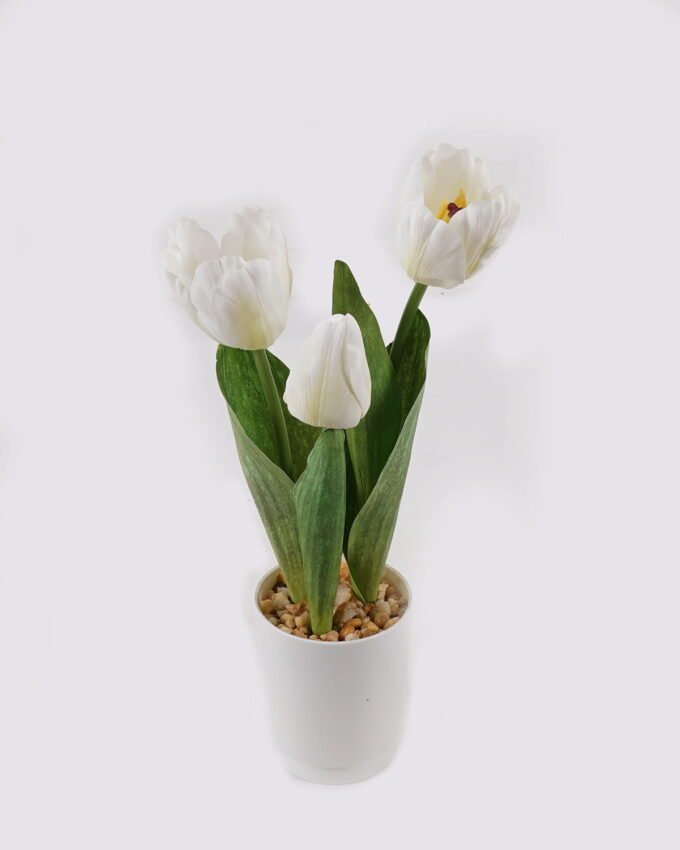 Artificial Flower 12*12*34cm Tulip in PP pot GS-46725044 2025JUL YeahFlower is one of Chinese leading OEM manufacturers and exporters , supplying the silk flowers, wholesale artificial trees