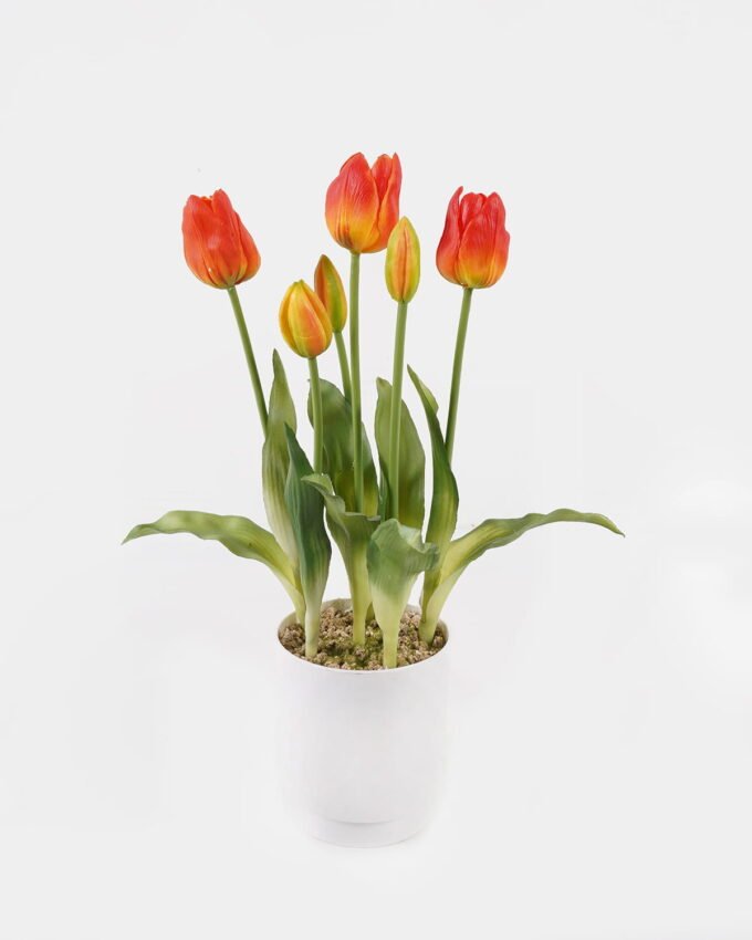 Artificial Flower 23*23*40cm Tulipa *6 in pp pot GS-46725058 2025JUL YeahFlower is one of Chinese leading OEM manufacturers and exporters , supplying the silk flowers, wholesale artificial trees
