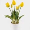 Artificial Flower 23*23*40cm Tulipa *6 in pp pot GS-46725058 2025JUL YeahFlower is one of Chinese leading OEM manufacturers and exporters , supplying the silk flowers, wholesale artificial trees